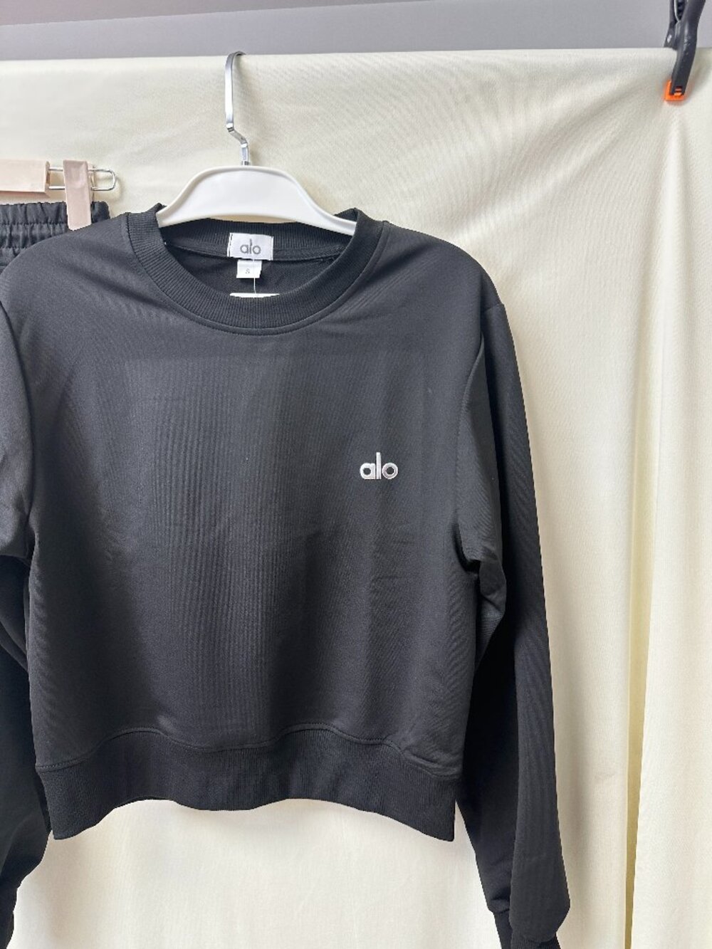 ALO Black Sweat Shorts — Size S - Picture 3 of 3